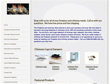 Tablet Screenshot of fireplace-chimneystore.com